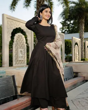 Black Backless Suit Set