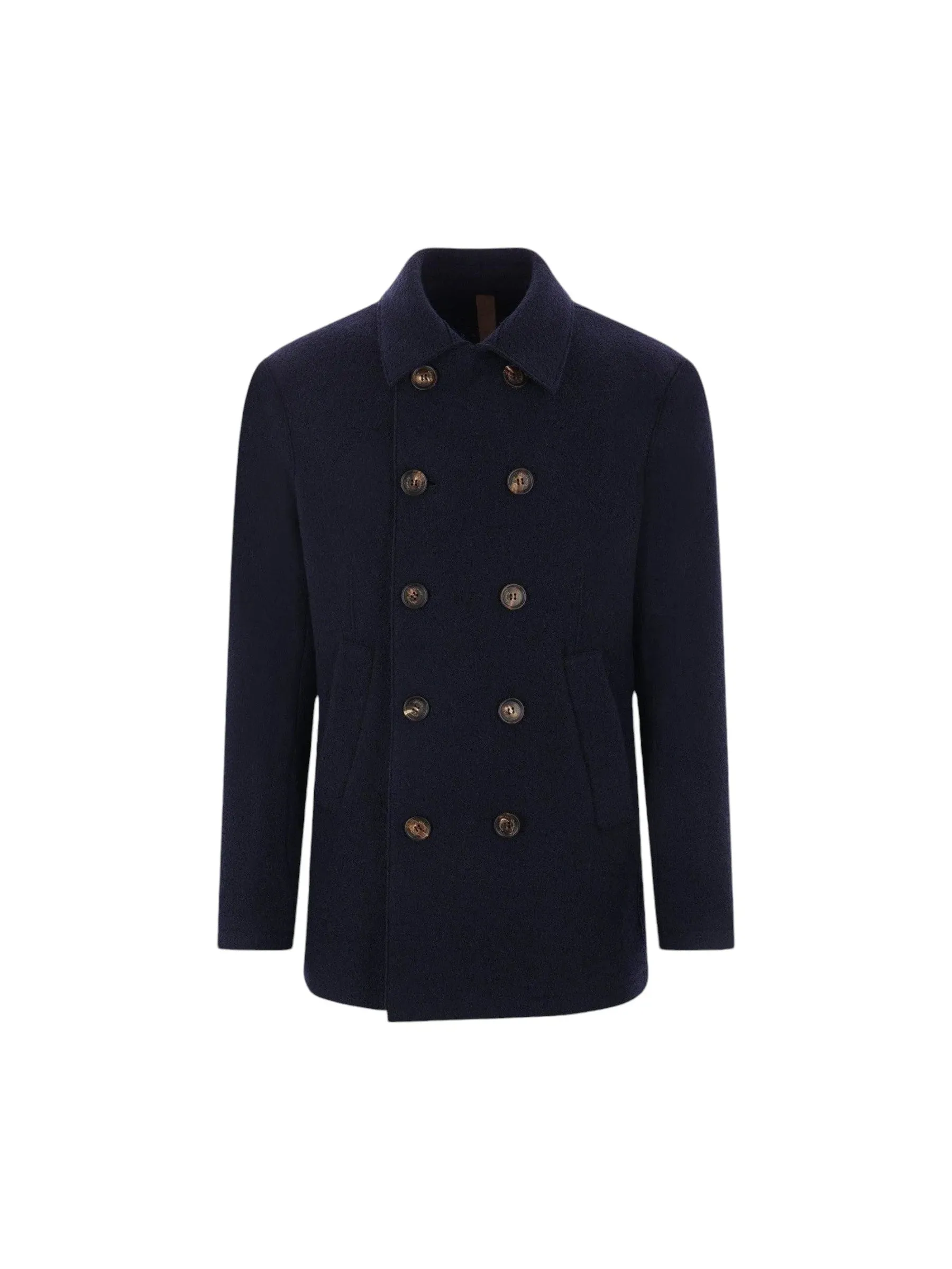 Double-Breasted Wool Peacoat