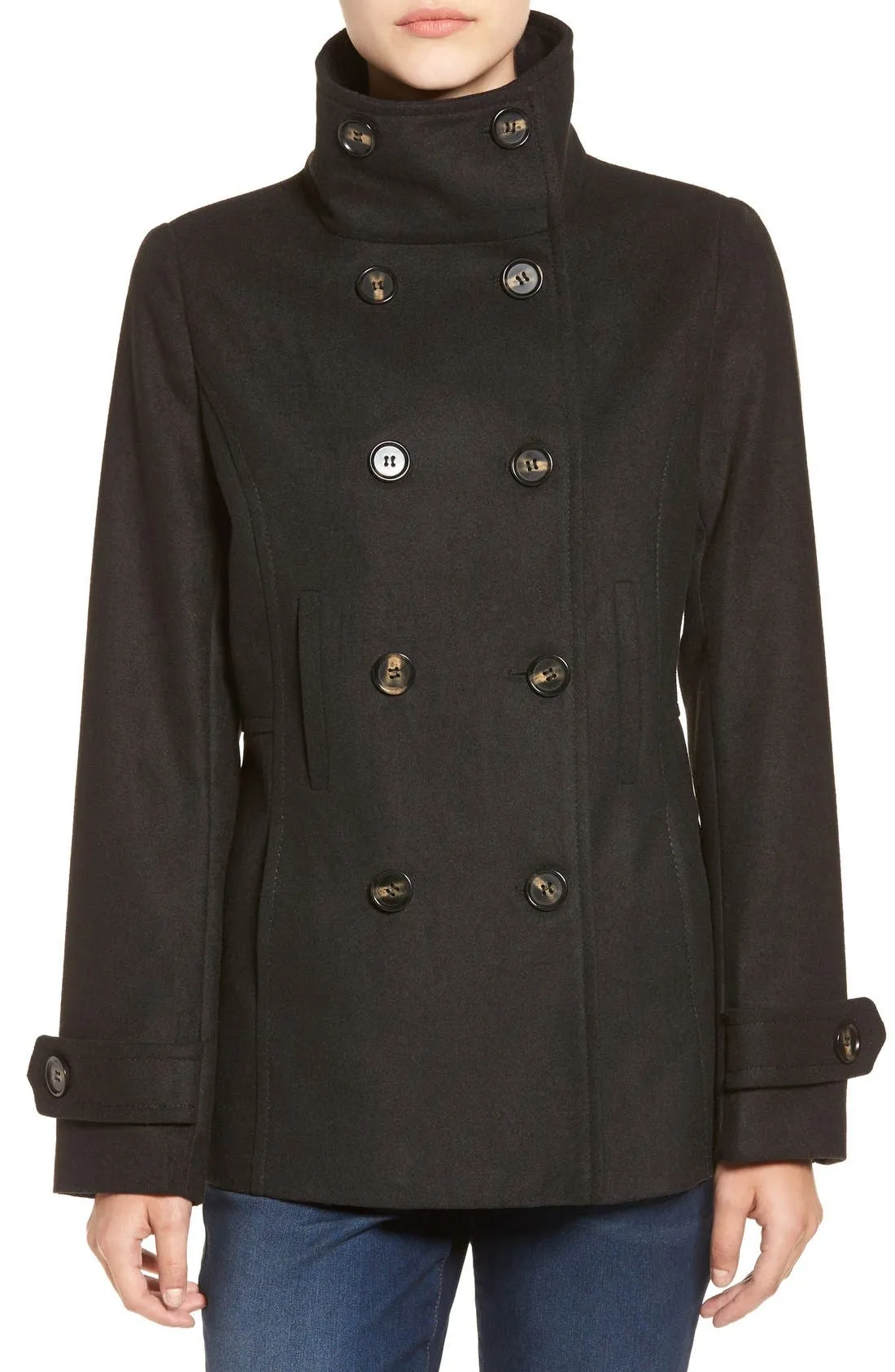 THREAD & SUPPLY Double Breasted Peacoat